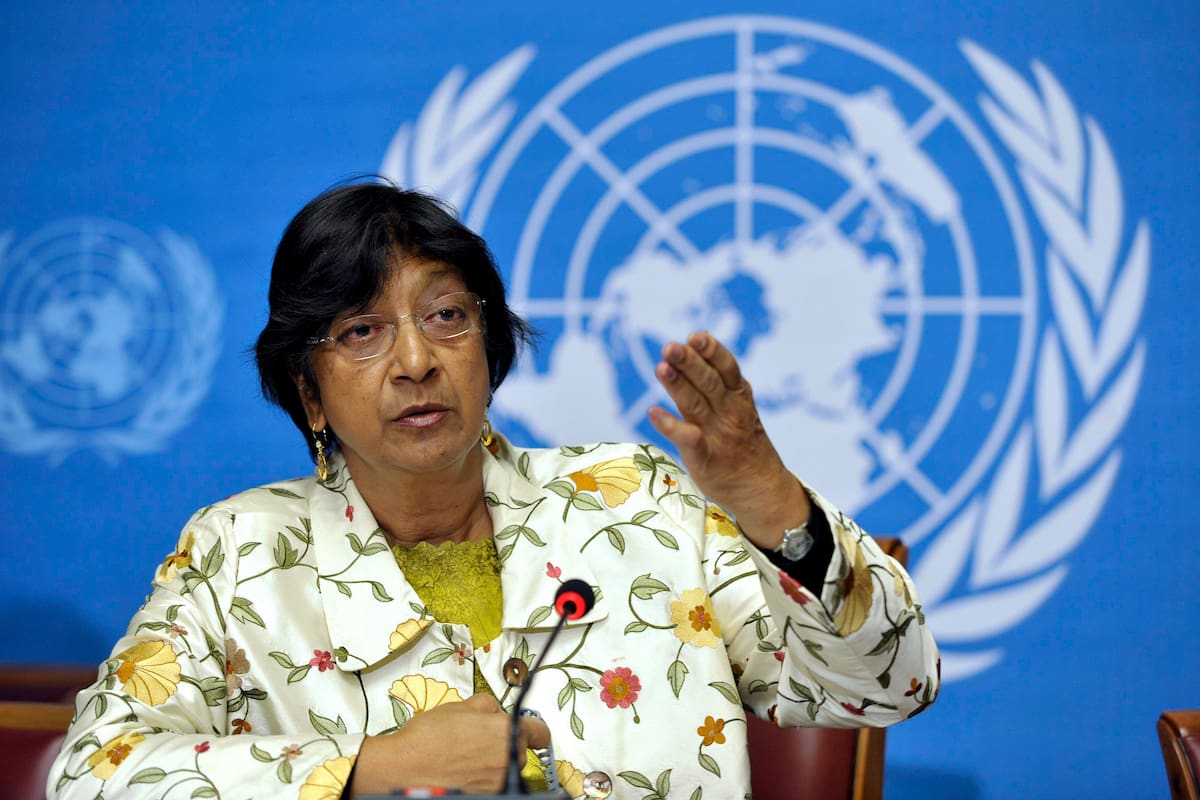 Navanethem 'Navi' Pillay, ganadora del Premio Nobel de la Paz. // Foto: EPA/MARTIAL TREZZINI.