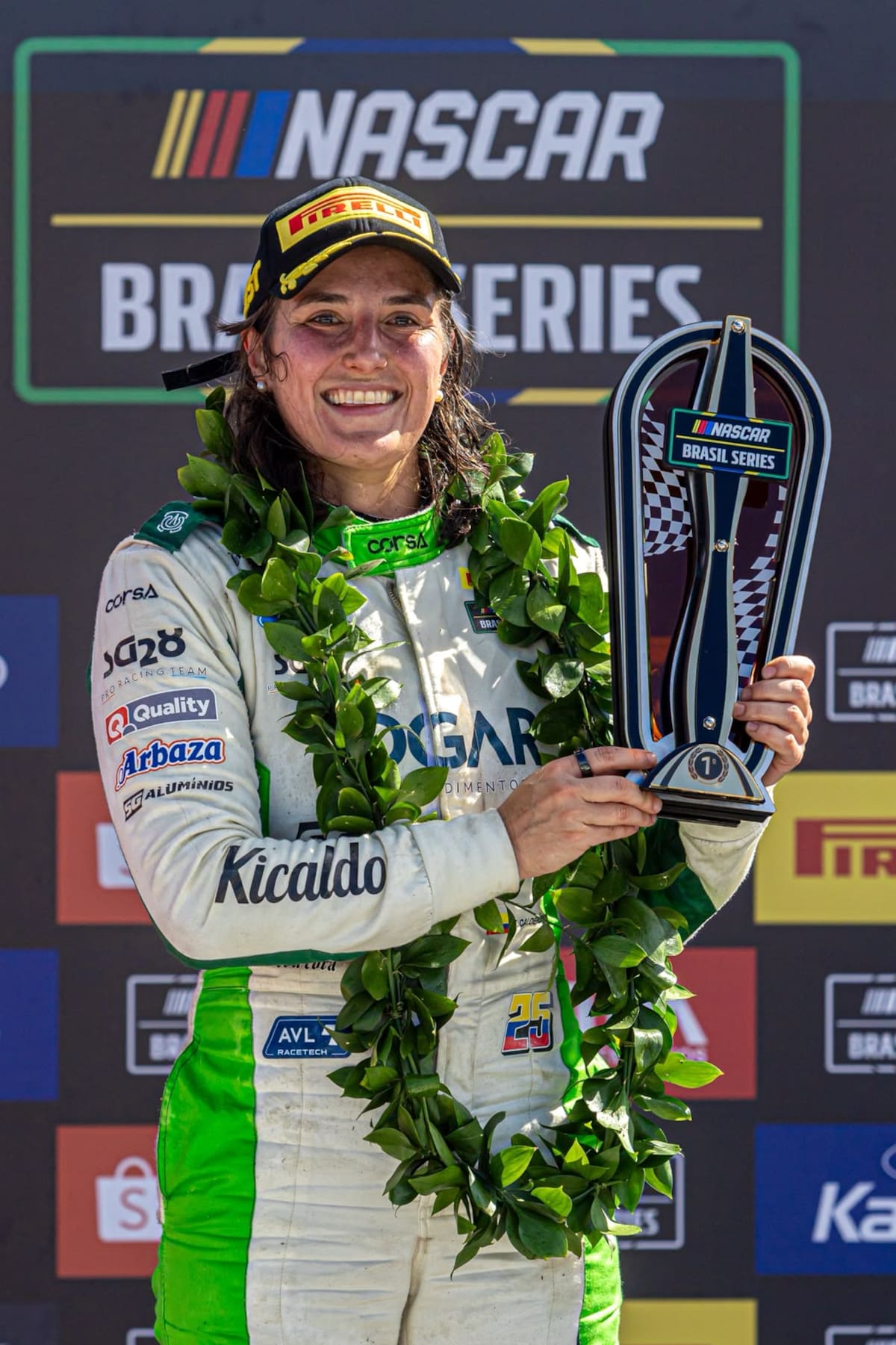 Tatiana Calderón hace historia en NASCAR Brasil. // Foto: cortesía de SG28.
