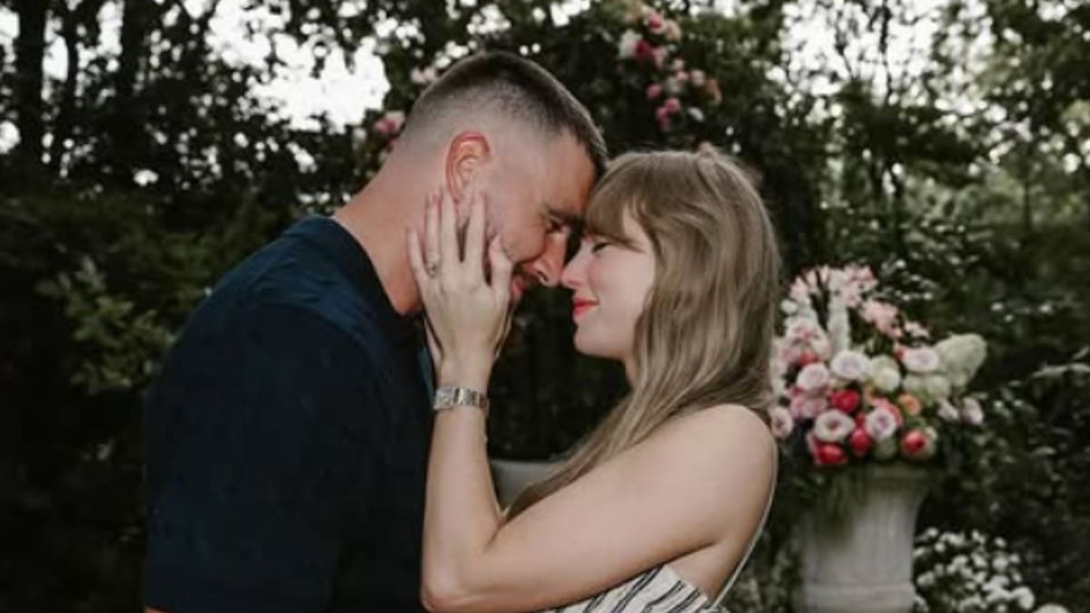 Taylor Swift y su prometido. // IG @Taylorswift