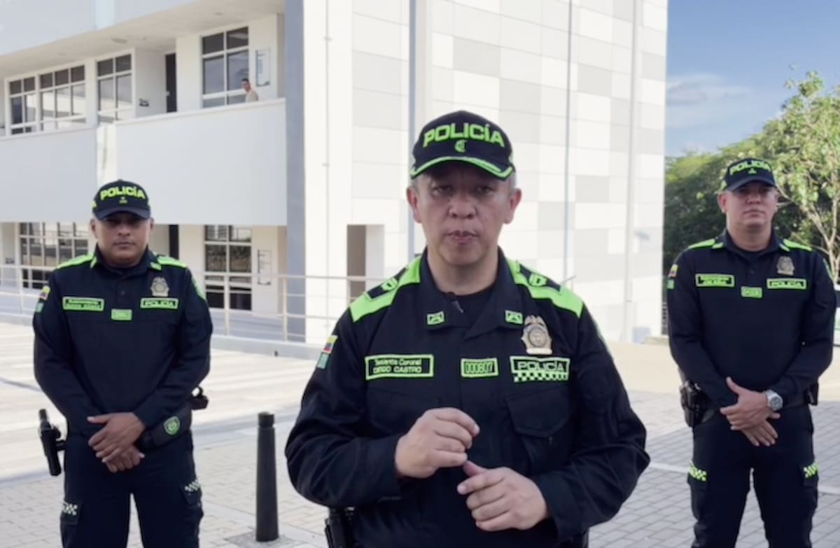 Teniente Coronel Diego Andrés Castro Sáenz, comandante Operativo del Servicio de Policía del Atlántico.//Cortesía Policía Atlántico.