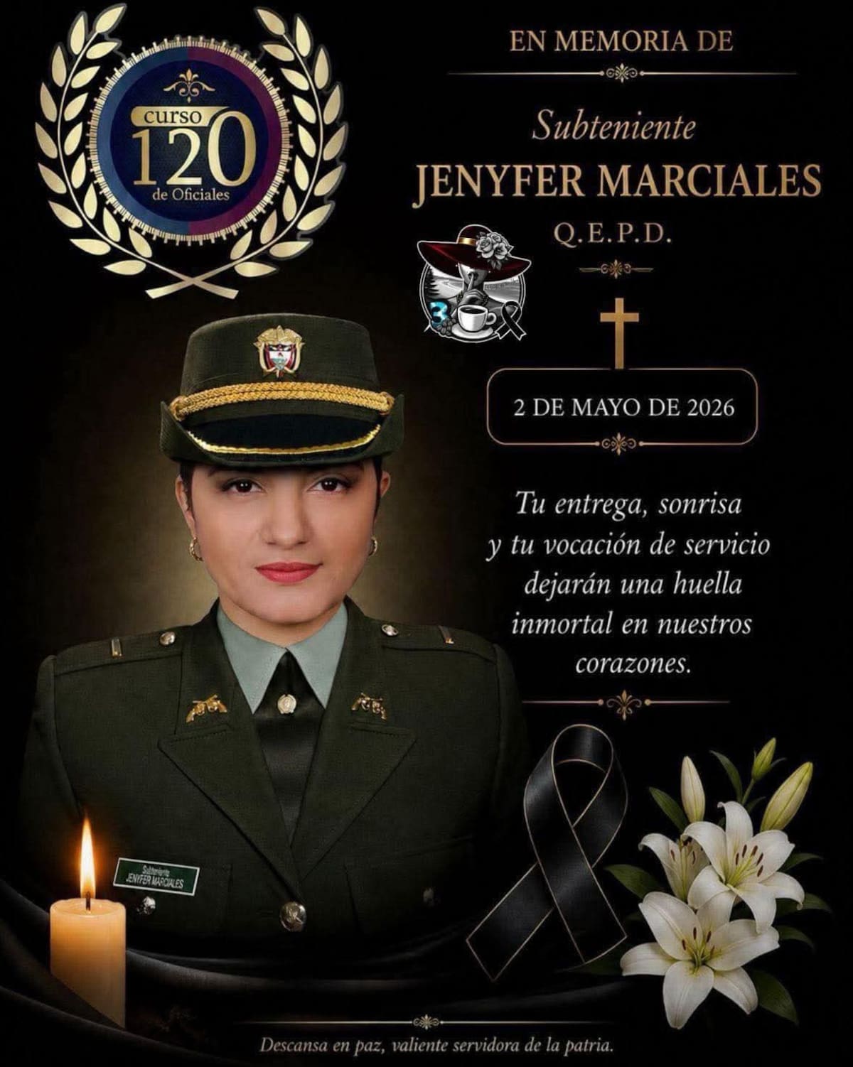 A la teniente Jenyfer Marciales, comandante de Policía en la isla de Providencia, la hallaron sin vida el sábado pasado, 2 de mayo.