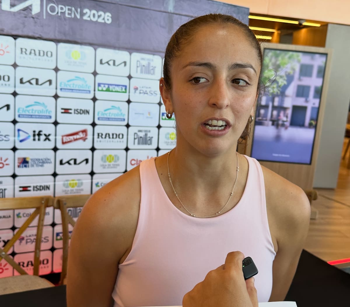 Jazmín Ortenzi, de Argentina se enfrentará contra la estadounidense Mary Stoiana.//El Universal.