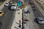 Avanza obra en tercer carril de la avenida Santander para mejorar acceso al Centro Histórico