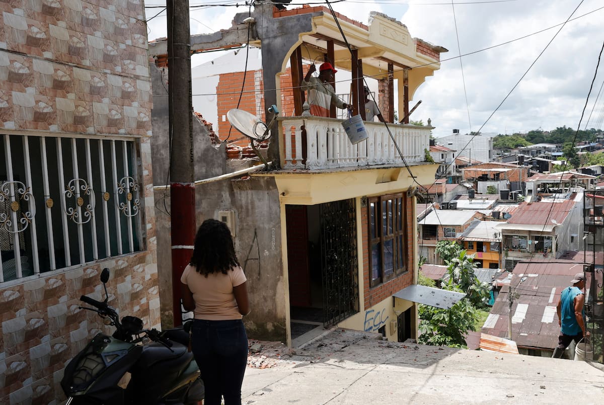 Terremoto de 7,4 en Colombia deja más de 200 victimas mortales. // Foto: EFE/Mauricio Dueñas Castañeda.