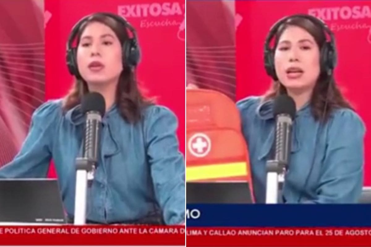 Así reaccionó una presentadora al sismo de 7,2 que sacudió Perú: el momento quedó en video