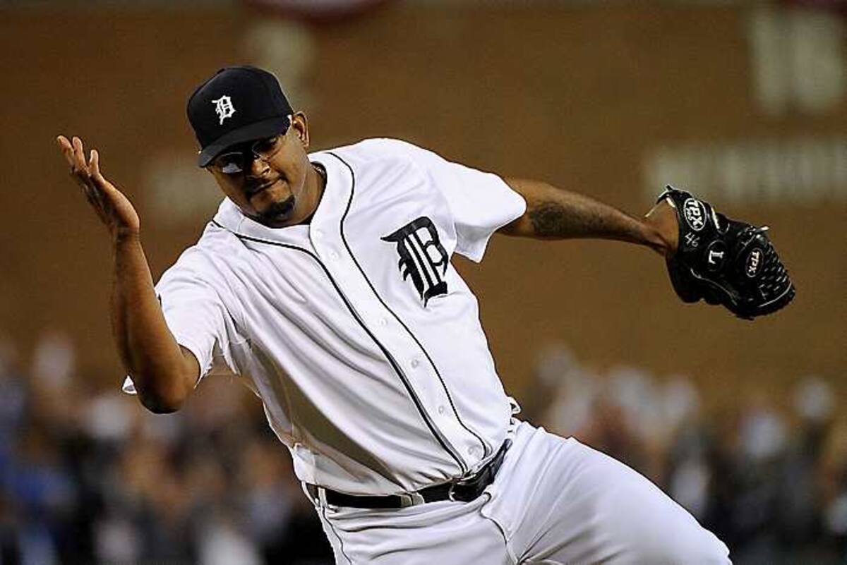 José valverde, cerrador de los Tigres. AP