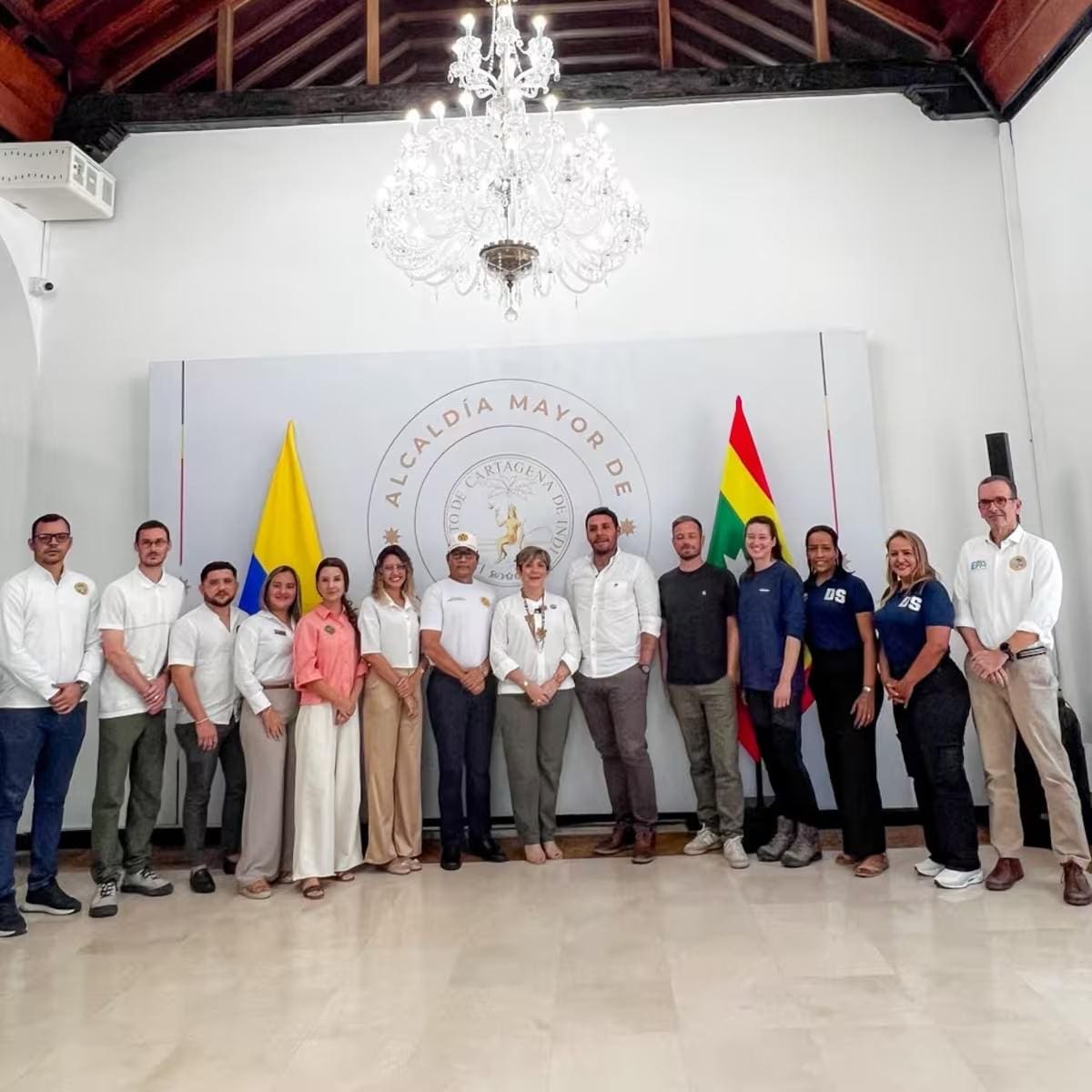 Esta es una alianza que fortalecerá la limpieza y los datos recolectados en gestión de residuos // Cortesía: Alcaldía de Cartagena.