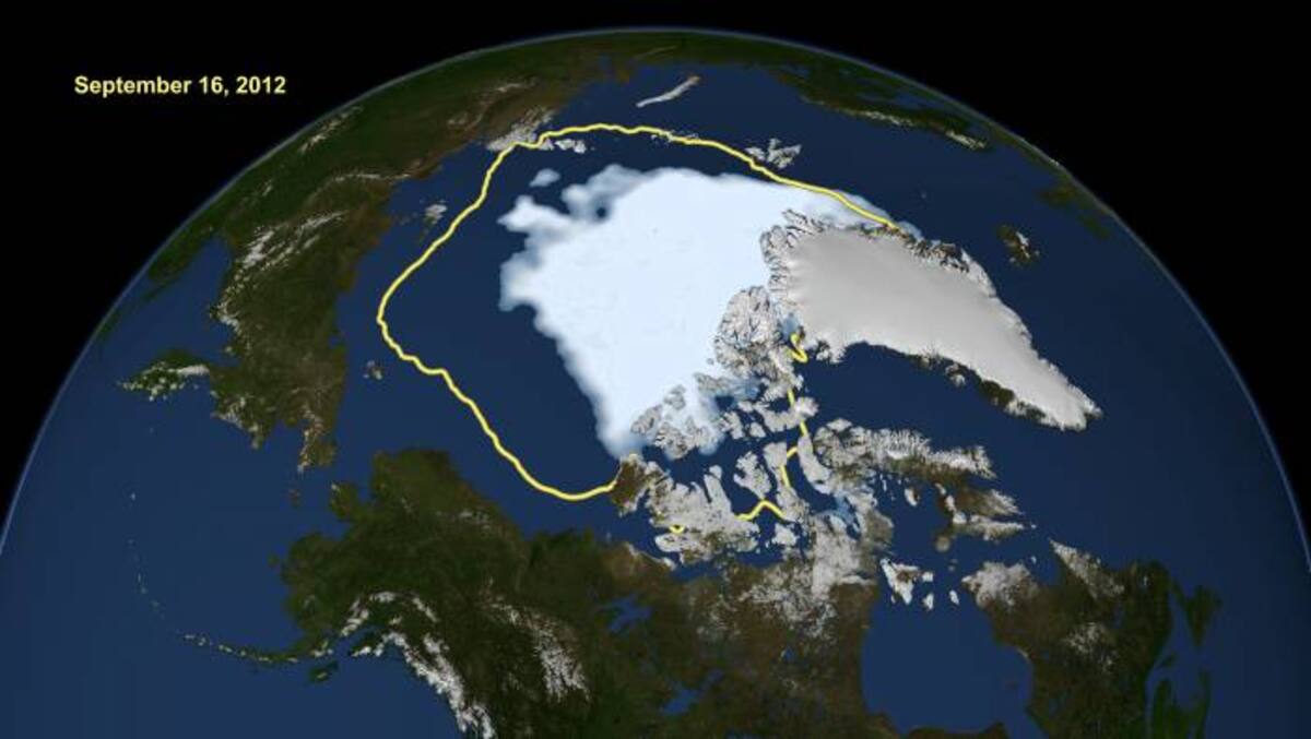 Las imágenes del satélite muestran que la banquisa se redujo hasta 3,4 millones de km2 el 16 de septiembre, lo que parece ser la extensión más baja en lo que va de año. AP