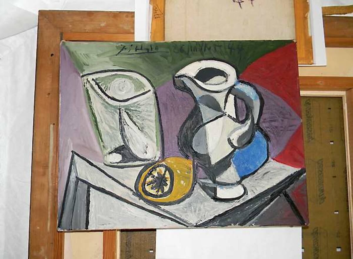 "Verre et Pichet", cuadro encontrado de Picasso AP