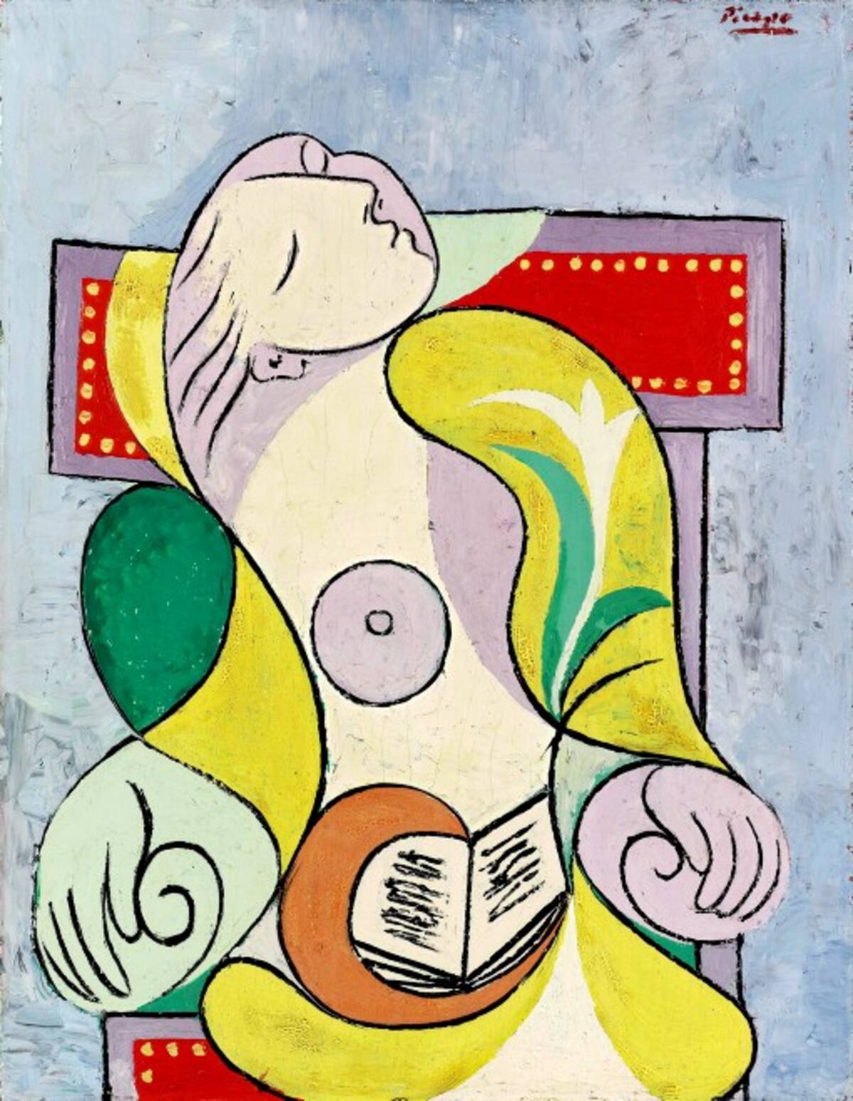 “La lecture” (La lectura), un conocido retrato que el pintor español Pablo Picasso. AP SOTHEBY'S