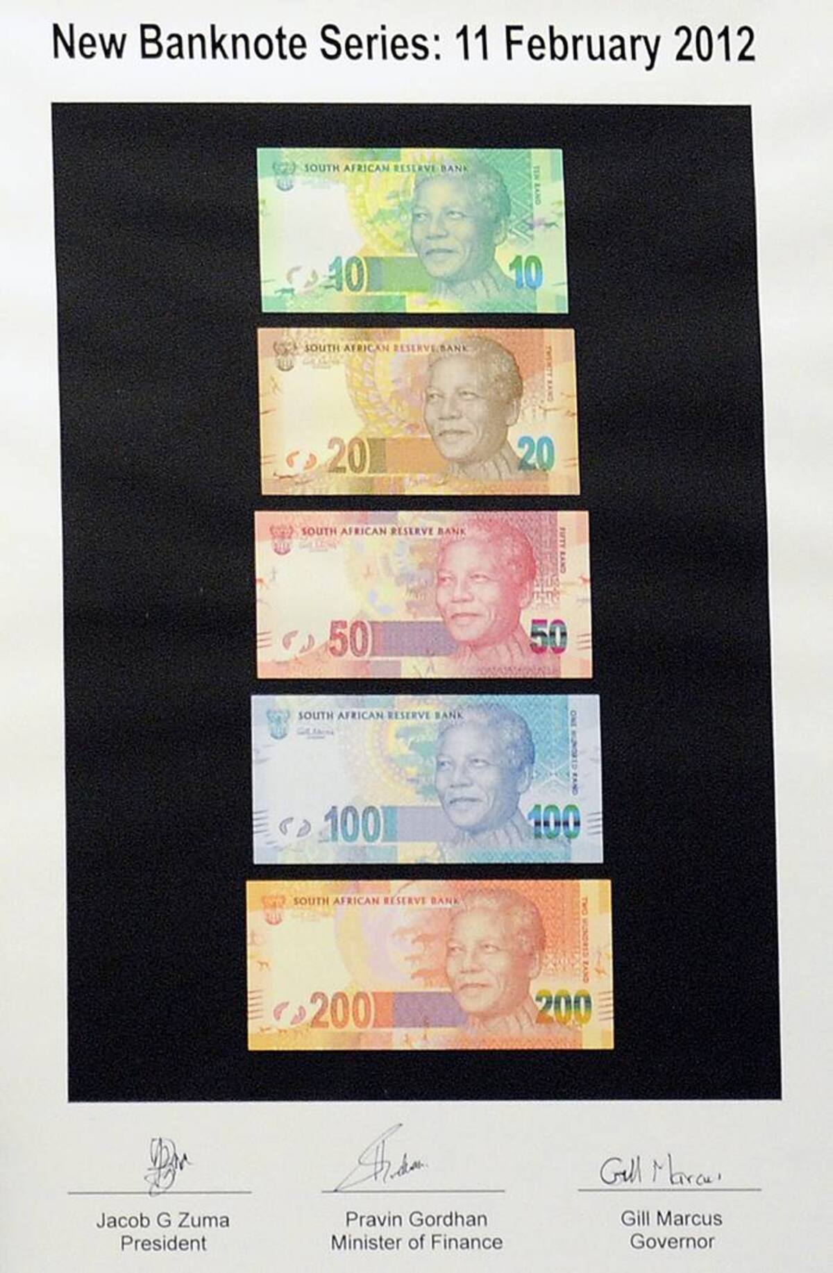 Nuevos billetes Nelson Mandela AFP STEPHANE DE SAKUTIN