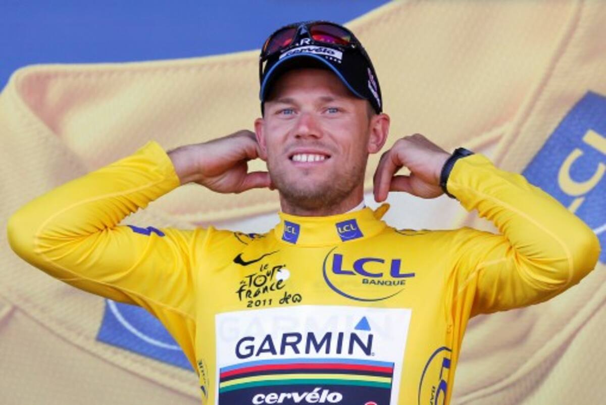 Thor Hushovd se vistió de amarillo como nuevo líder del Tour de Francia. AP