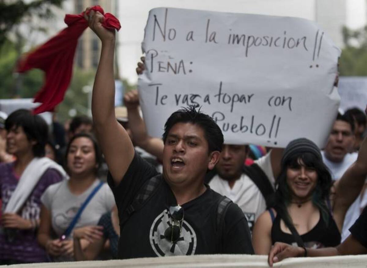 Movilizaciones en México en contra de la elección del presidente electo de ese país, Enrique Peña Nieto. AFP Ronaldo Schemidt