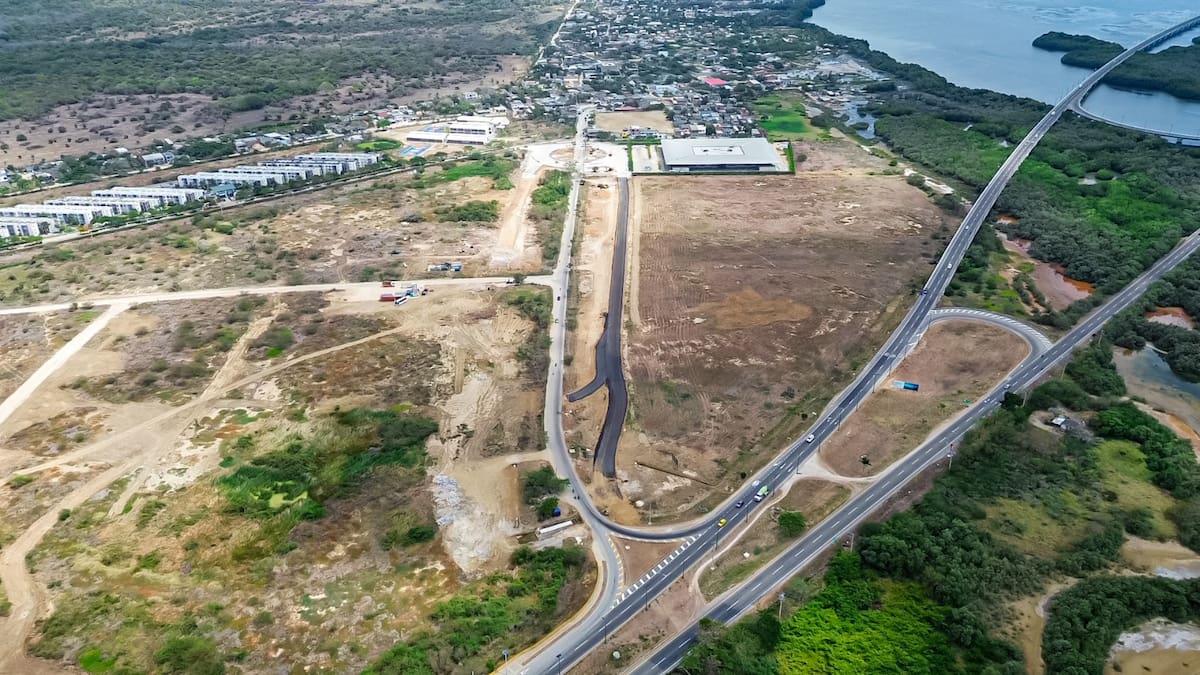 El proyecto vial hacia Tierra Baja contempla una intervención total de más de 1.100 metros lineales. // Foto: Cortesía - Alcaldía de Cartagena.