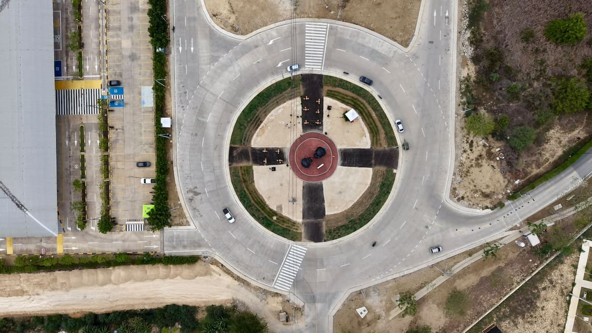 Así quedó la nueva vía de acceso hacía la vereda de TierraBaja, en el corregimiento de La Boquilla. // Foto: Cortesía - Alcaldía de Cartagena.
