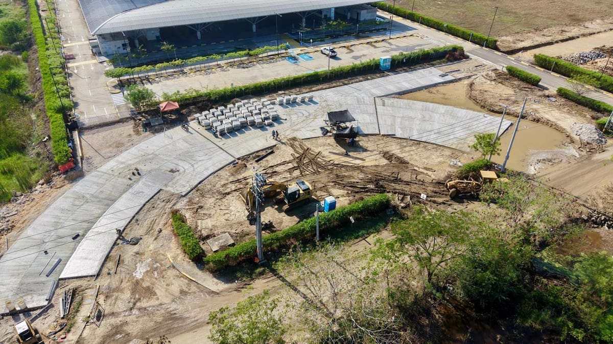 Construcción de nueva doble calzada de la vía a Tierrabaja ya tiene un avance del 40%. // Foto: cortesía - Alcaldía de Cartagena.