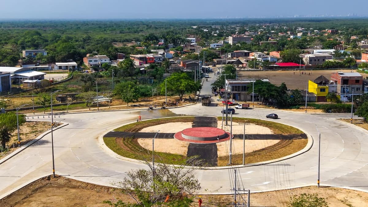 El Distrito señaló que habrá una escultura en la nueva glorieta que se construye en Tierrabaja. // Foto: Cortesía - Alcaldía de Cartagena.