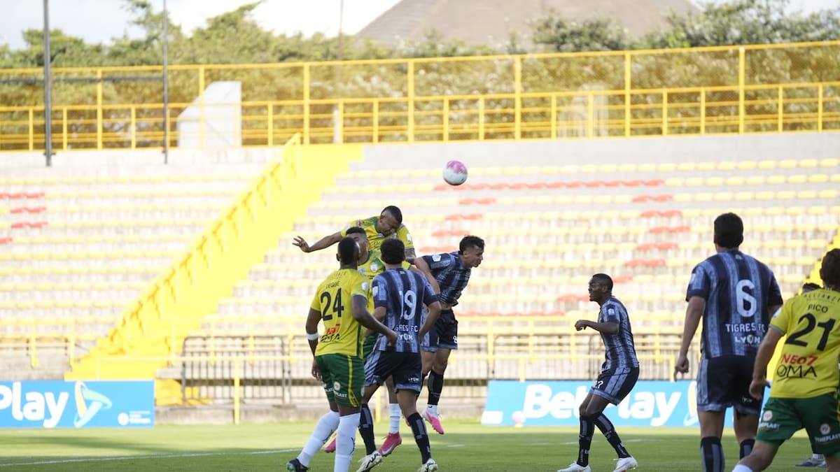 Real Cartagena no pudo con Tigres en Bogotá y empató en la primera fecha de los cuadrangulares semifinales del Torneo Betplay 2026-II. //Foto: Cortesía Real Cartagena.