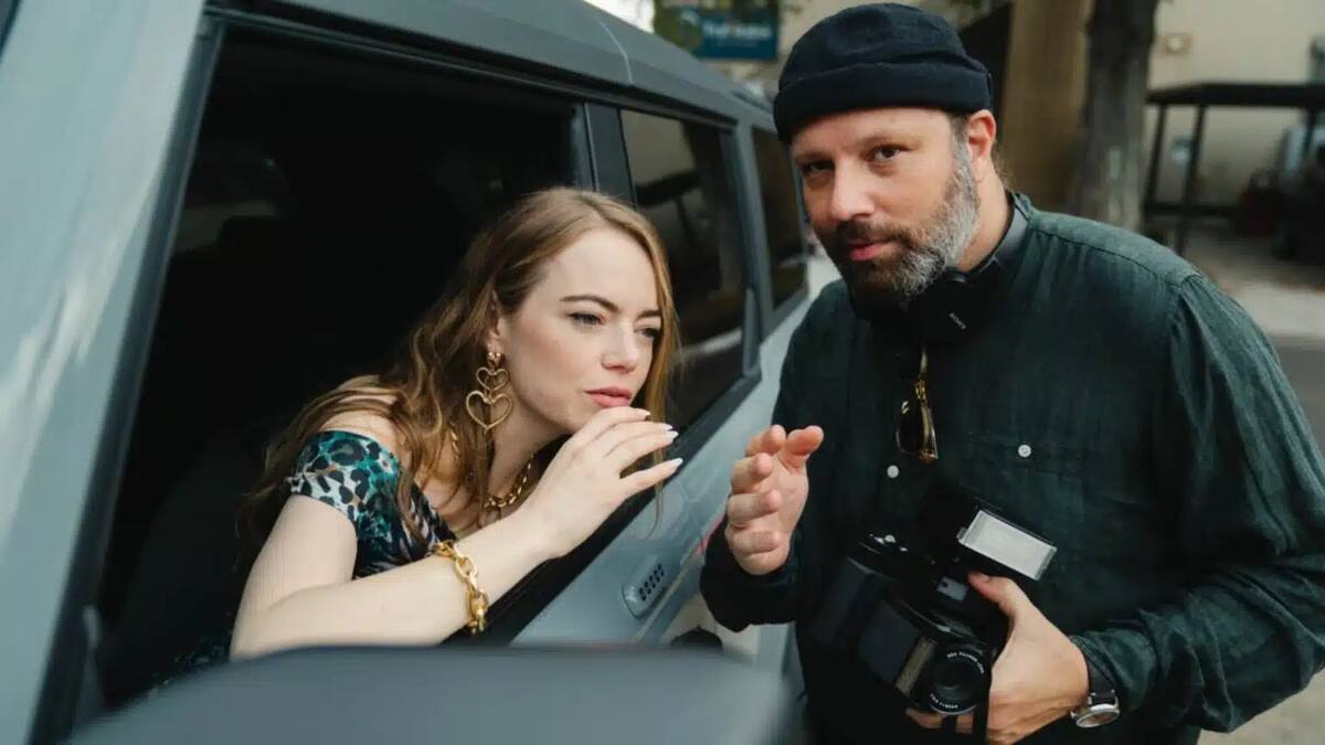 Detrás de cámaras de la película 'Tipos de Gentileza', dirigida por Yorgos Lanthimos. //Tomada de Internet