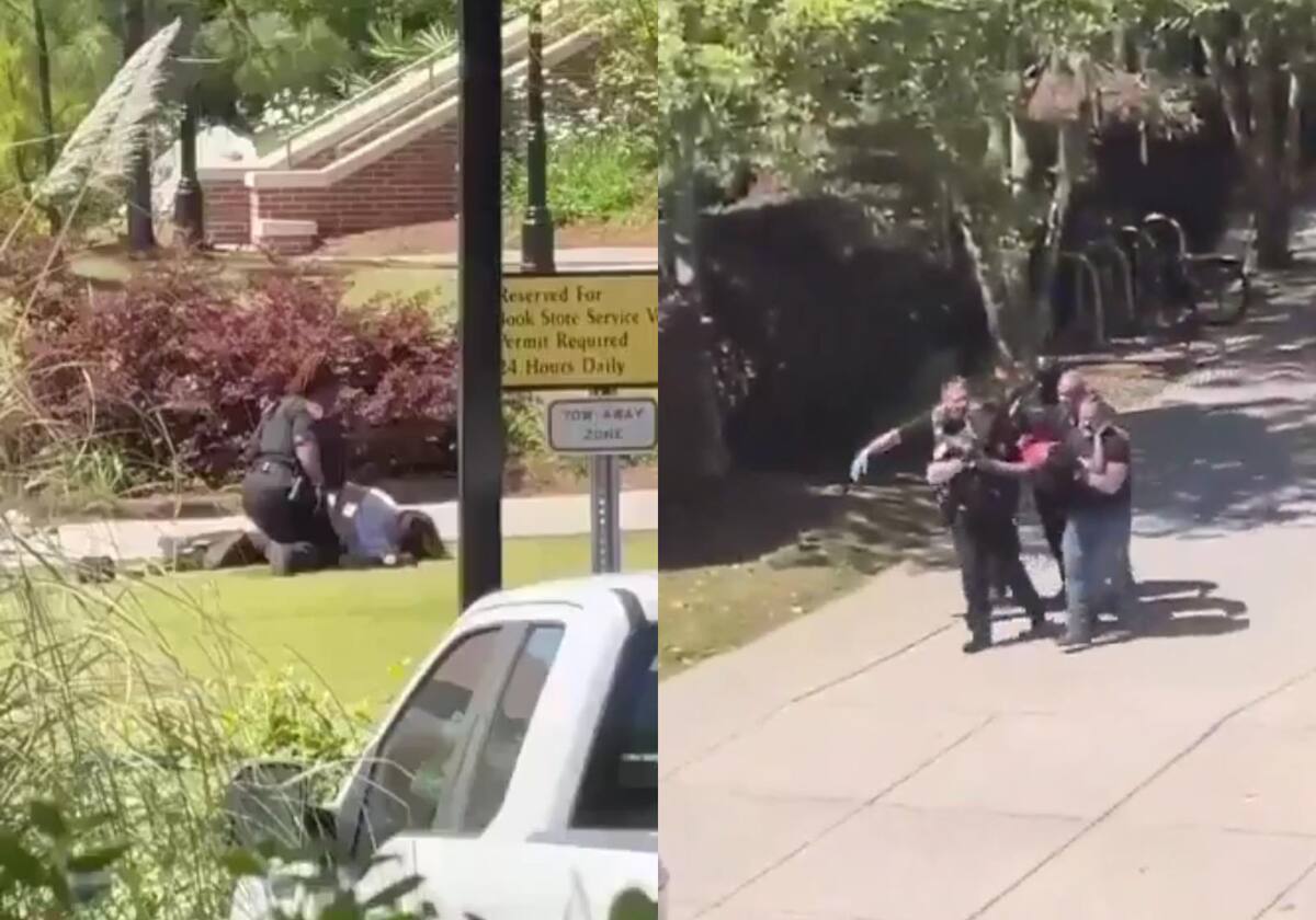 Personas heridas tras tiroteo en una Universidad Estatal de la Florida. // Captura de video.