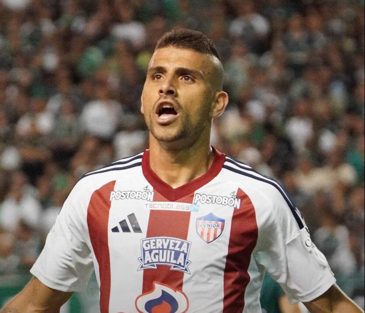 Steven Andrés 'Titi' Rodríguez anotó el segundp gold de Junior de Barranquilla ante el Deportivo Cali.//Cortesía.