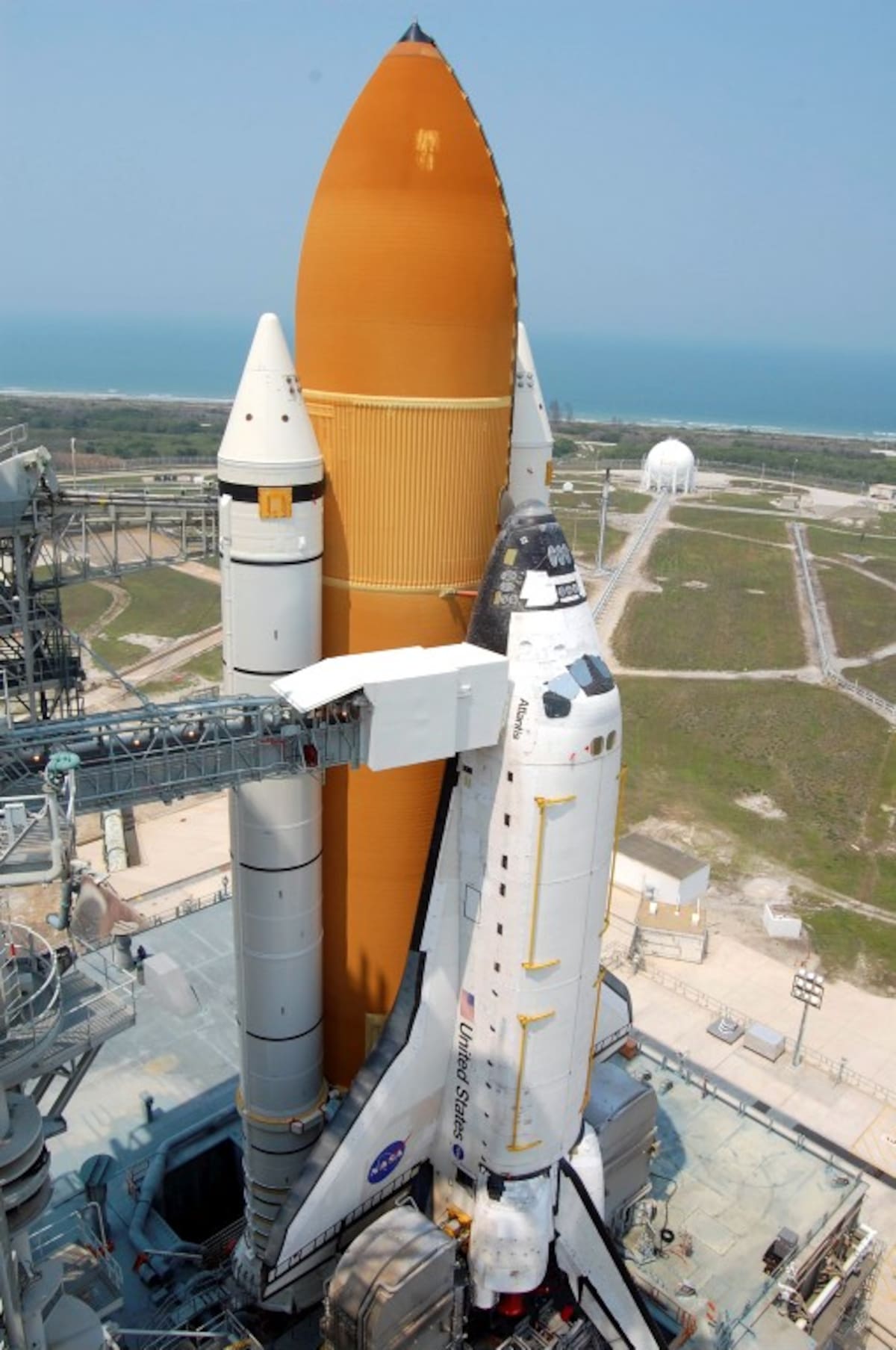 Transbordador espacial Atlantis. AFP JEAN-LOUIS SANTINI