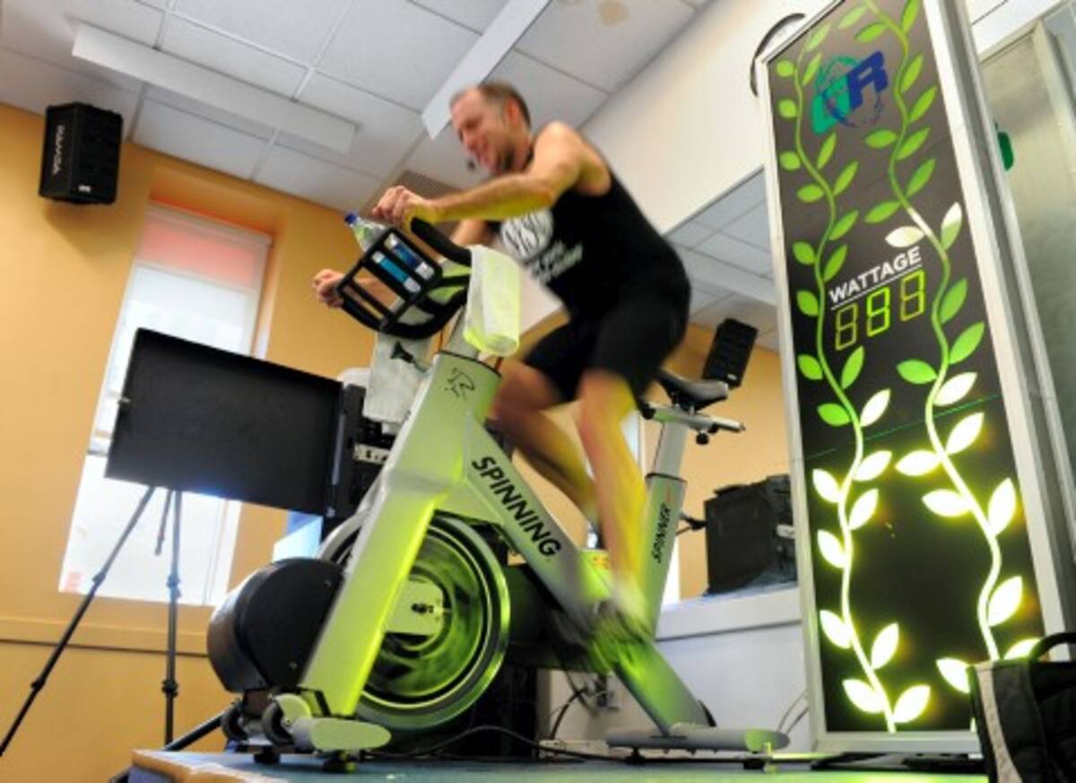El gimnasio consume la energía que generan sus propios clientes.