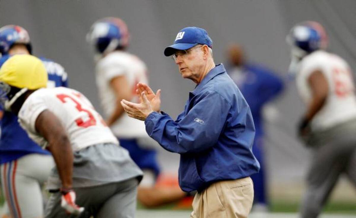 Tom Coughlin, entrenador de los Gigantes de Nueva York. AP Eric Gay
