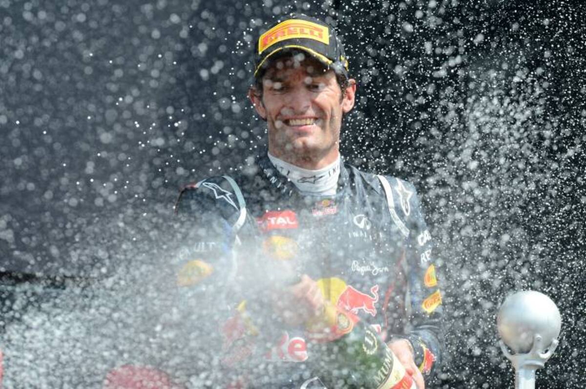 Mark Webber, piloto de fórmula uno. AFP ANDREW YATES