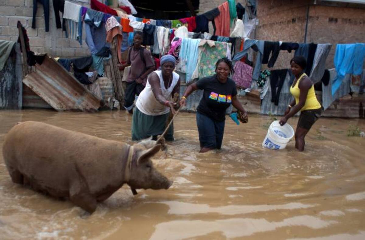 Isaac azotó el sábado Haití, todavía devastada por el sismo de 2010. AP Dieu Nalio Chery