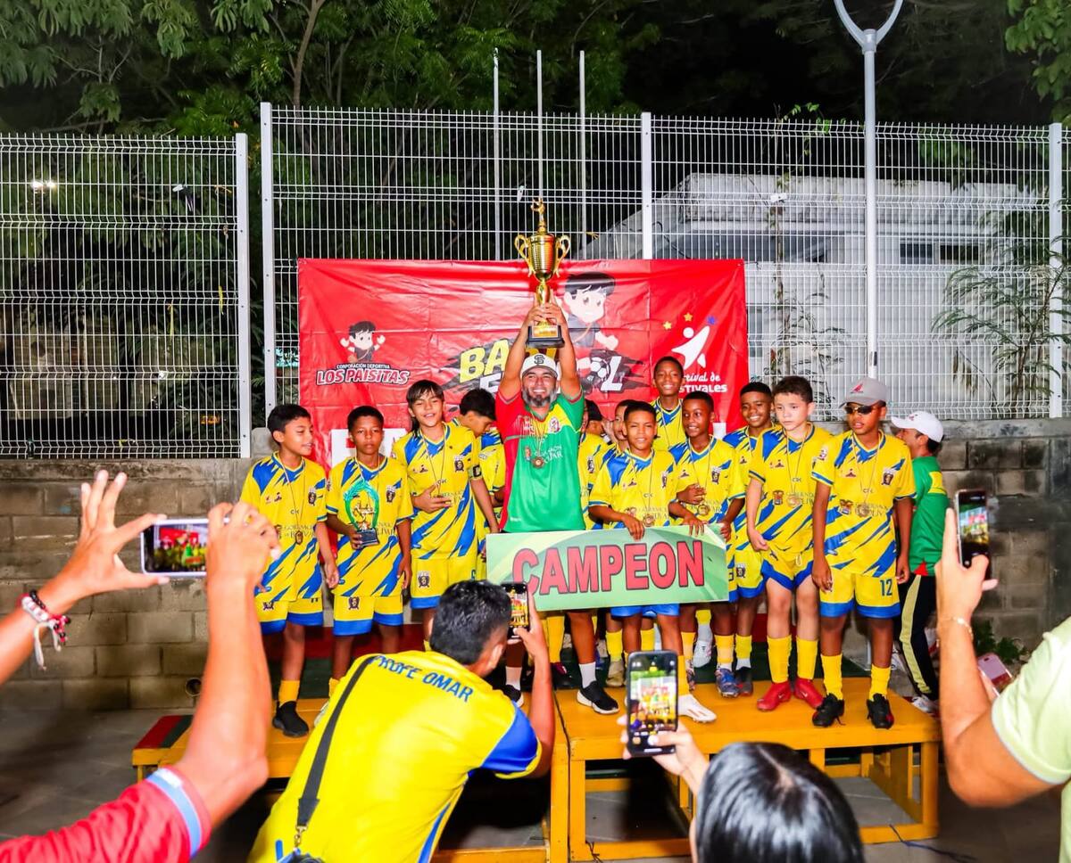 Toto Barrios se consagró campeón del campeonato de Baby Fútbol. //Cortesía
