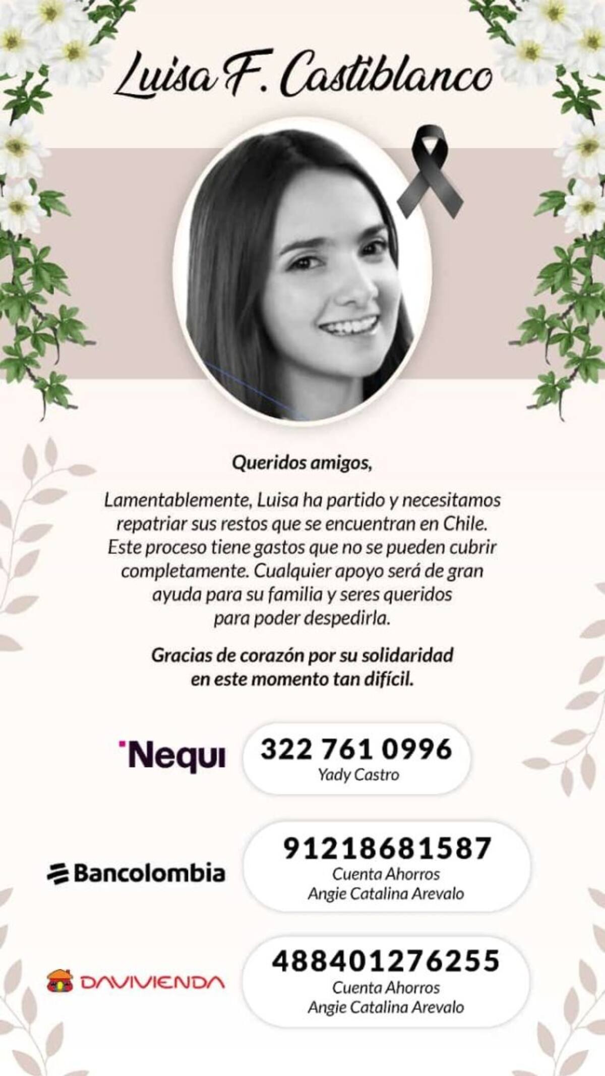 Trágica muerte de una abogada colombiana en Chile, ¿qué ocurrió?