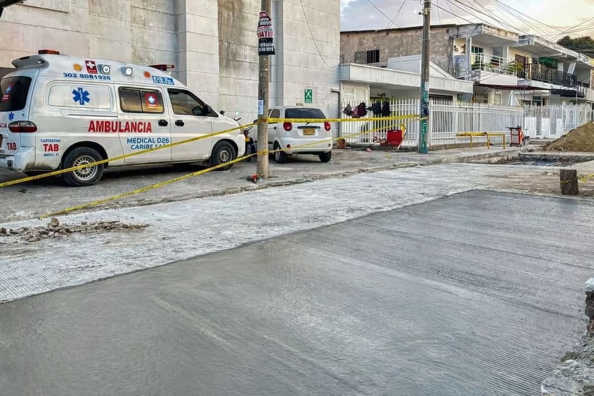 Conexión entre la avenida El Consulado y la avenida Pedro de Heredia en el barrio Los Ángeles. Tramo en proceso de rehabilitación. // Foto: cortesía - Alcaldía.