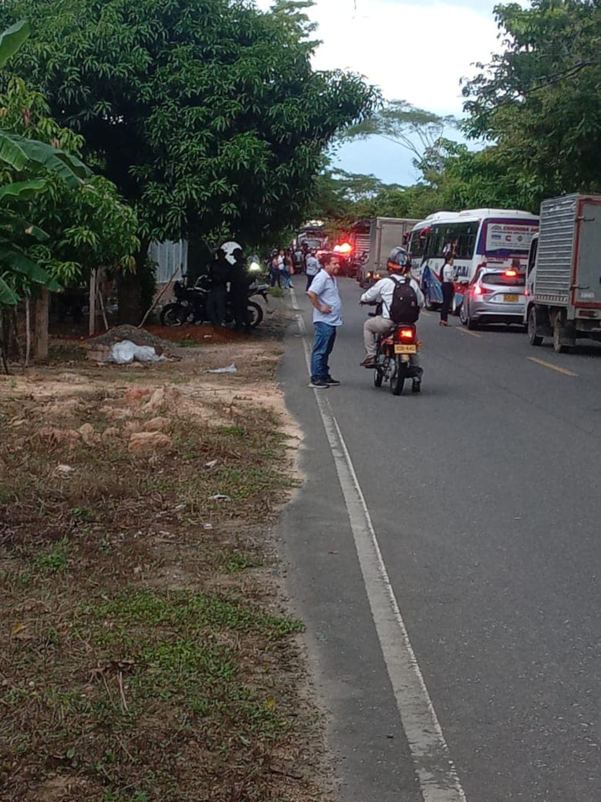 El siniestro vial generó congestión vial en la carretera entre Montería y el municipio de Tierralta (Córdoba).