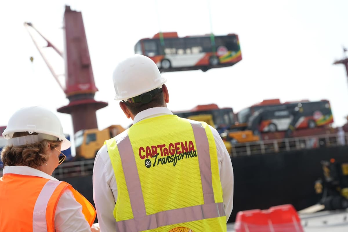 Con la ayuda del Gobierno nacional, el Distrito obtendrá 150 buses nuevos para el 2027. // Cortesía: Alcaldía de Cartagena.