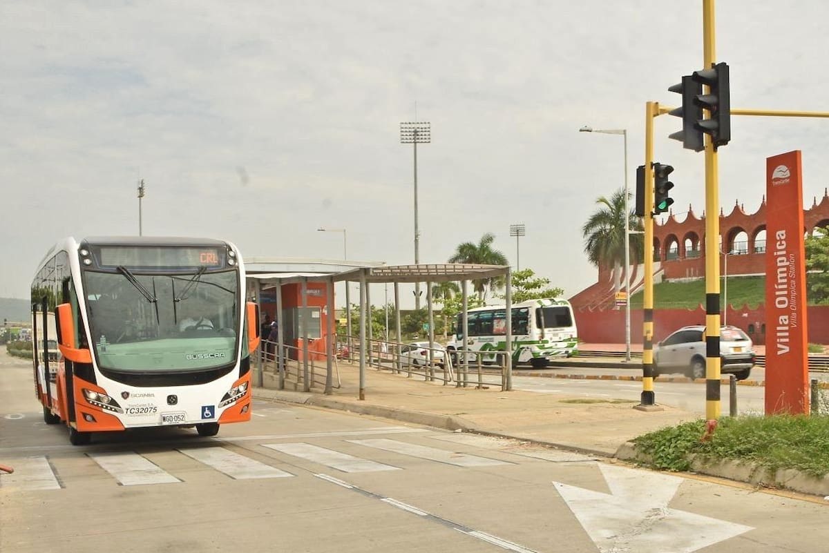 Bus de Transcaribe. // Foto: cortesía de Transcaribe