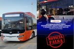 Desmienten que bus nuevo de Transcaribe se haya varado en su estreno