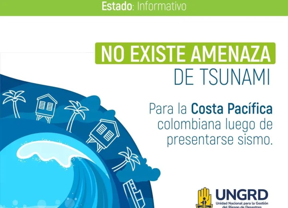 La UNGRD informó a través de su cuenta oficial en X sobre el sismo registrado este lunes en Colombia. Foto tomada de: x.