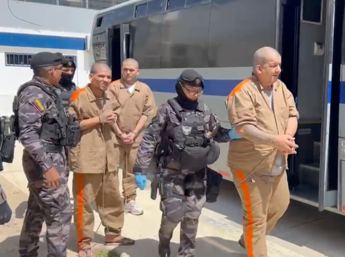 Todos los privados de la libertad fueron rapados antes de ser enviados desde Barranquilla hacia centros penitenciarios de Colombia.//Captura de pantalla.