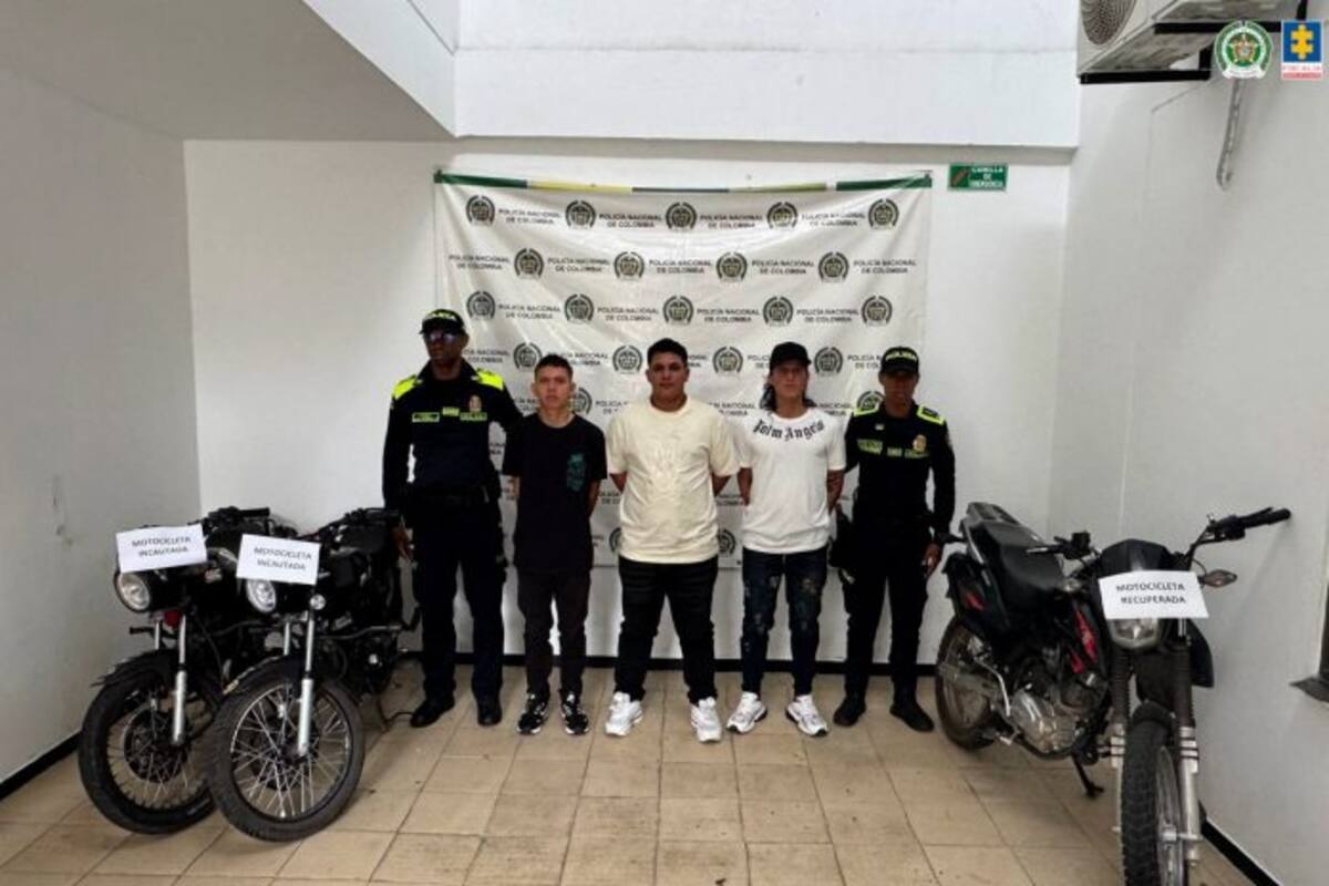 Envían a prisión a tres hombres por hurto de motocicleta de alto cilindraje
