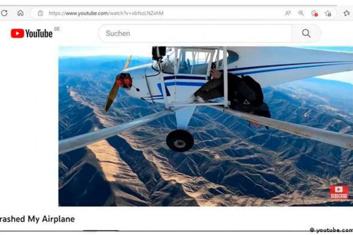 Youtuber podría ir preso por estrellar su avión para obtener más visitas