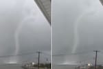 Video: impactante tromba marina durante fuertes tormentas en Nueva York