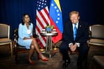 Lo que Delcy Rodríguez acordó con Donald Trump antes de su discurso en la ONU