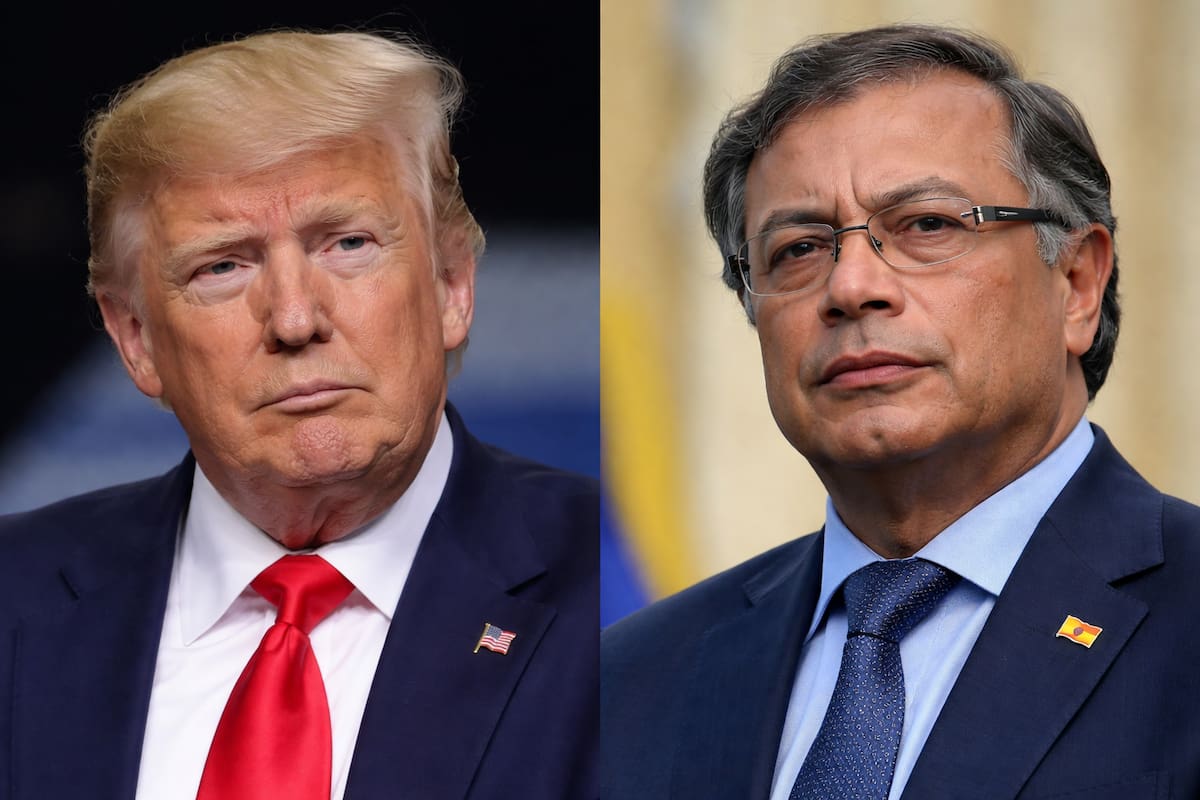 Trump y Petro alistan encuentro en febrero para recomponer agenda entre Colombia y Estados Unidos. | Foto: Creada con la IA / VANGUARDIA