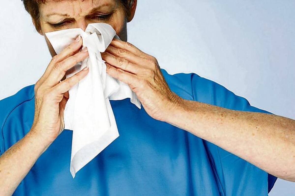 Persona enferma de tuberculosis. //