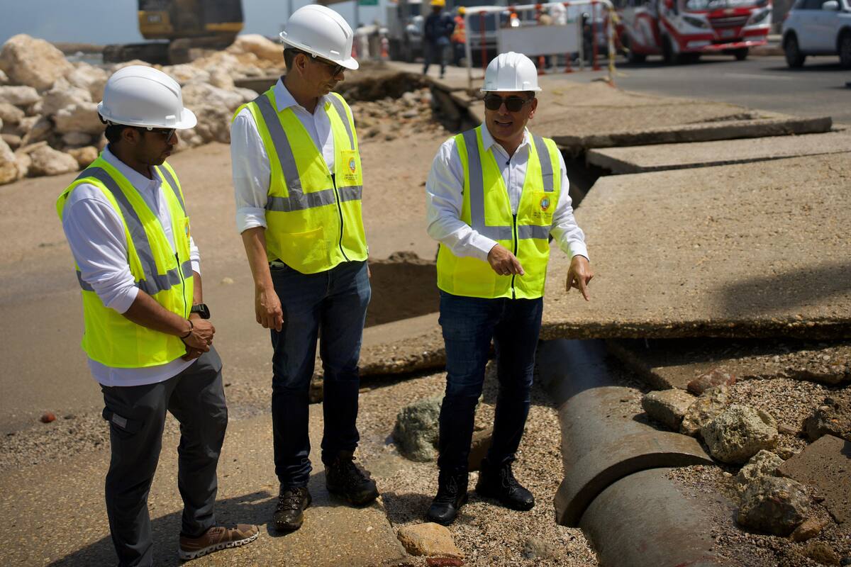 Dumek Turbay anuncia intervención urgente por tubo de agua en la avenida Santander