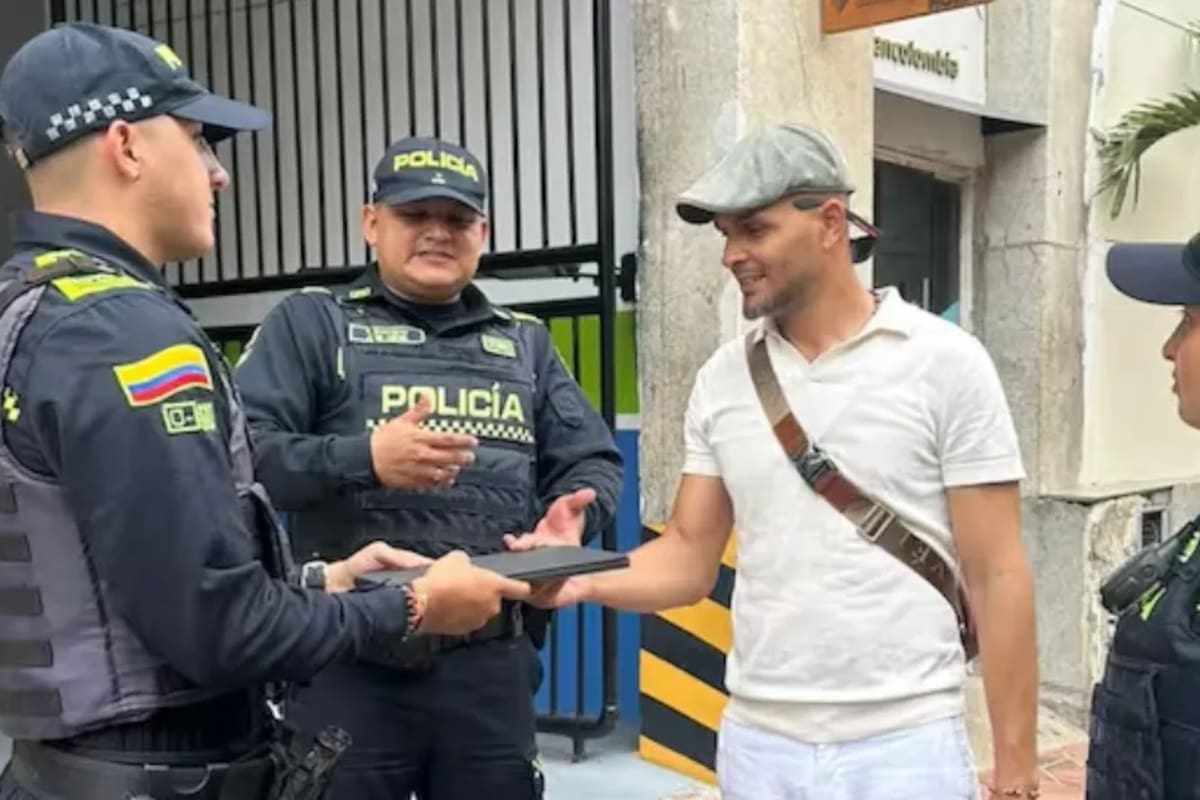 Turista extranjero perdió un dispositivo de $8 millones y lo recuperó en Cartagena