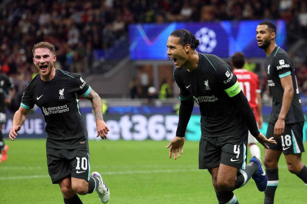 Liverpool remonta un duro partido ante el Milan en la Champions League