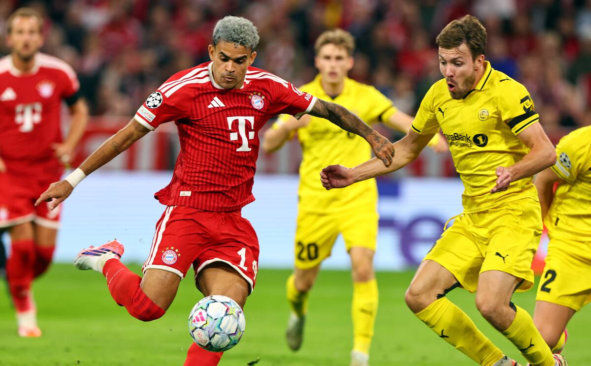 Luis Díaz marcó un gol en la victoria de Bayern Múnich sobre Bodo/Glimt. //Foto, EFE: ANNA SZILAGYI