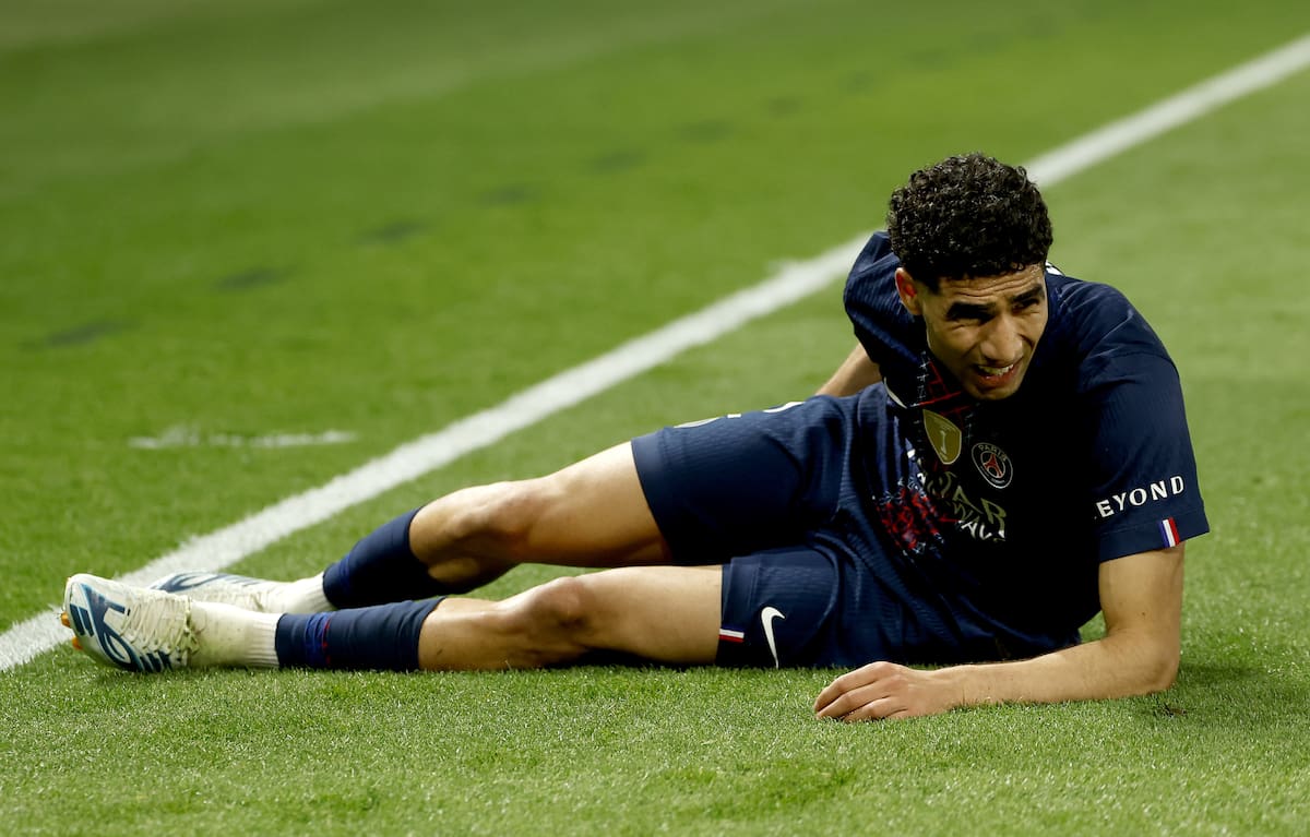 Achraf Hakimi, lateral de Marruecos y PSG. //Foto, EFE: YOAN VALAT